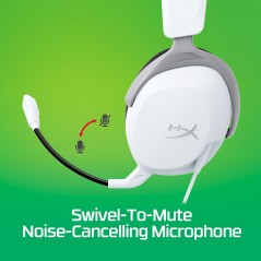 HyperX CloudX Stinger 2 Core WHT GAM Xbox Wired Headset - Premium Sound & Comfort for Gamers